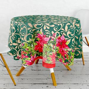 Obrus ​​PVC okrúhly FL-1495-01 – Vianoční (rôzne veľkosti)
