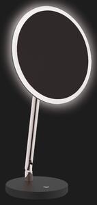 Deante Silia, voľnestojace kozmetické LED zrkadielko na ramene, zväčšenie (3x), chrómová-čierna, ADI_0812