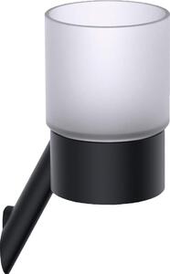 Deante Silia, nástenný kúpeľňový pohár, čierna matná, ADI_N911