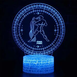 3Dmix 3D-MTV119 - Motív pre 3D LED nočnú lampu - znamenie zverokruku Vodnár