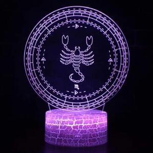 3Dmix 3D-MTV116 - Motív pre 3D LED nočnú lampu - znamenie zverokruku Škorpión
