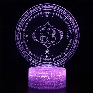 3Dmix 3D-MTV115 - Motív pre 3D LED nočnú lampu - znamenie zverokruku Ryby