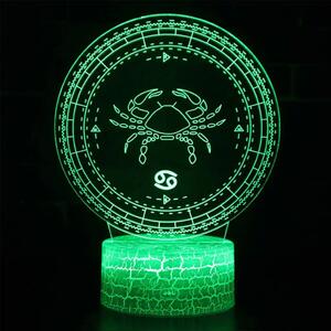 3Dmix 3D-MTV114 - Motív pre 3D LED nočnú lampu - znamenie zverokruku Rak