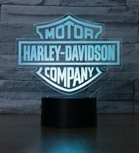 3Dmix 3D-MTV107 - Motív pre 3D LED nočnú lampu - znak Harley Davidson Company
