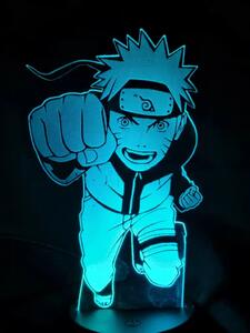 3Dmix 3DL-CLK064 – 3D LED nočná lampa - Naruto (Hodiny s budíkom)