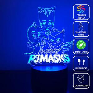3Dmix 3D-MTV101 - Motív pre 3D LED nočnú lampu - Pyžamasky (PJ Masks)
