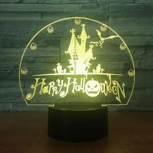 3Dmix 3DL-CRK053 – 3D LED nočná lampa - Halloween (Crack základňa)