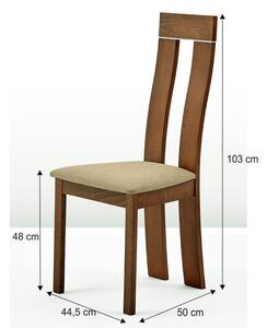 Jedálenská stolička Desi - buk merlot / hnedá