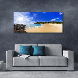 Obraz Canvas Slnko more pláž krajina 125x50 cm