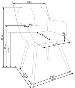 Jedálenská stolička K283 - béžová