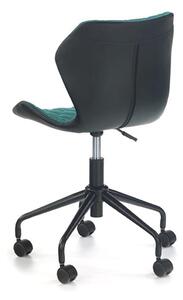 Detská stolička na kolieskach Matrix - tyrkysová / čierna