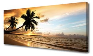 Obraz Canvas Palma stromy pláž krajina 125x50 cm