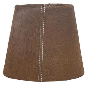 Hnedé tienidlo lampy z hovädzej kože - Ø18 * Ø13 * 15cm / E27 - Mars & More