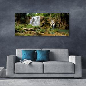 Obraz na plátne Vodopád rieka les príroda 125x50 cm