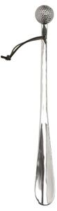Strieborná kovová obúvacia lyžica s golfovou loptičkou - 5*4*48 cm - Mars & More