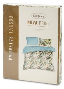 EUROFIRANY Obojstranná posteľná bielizeň príjemná na dotyk 220 cm x 200 cm viacfarebná satén 100% bavlna