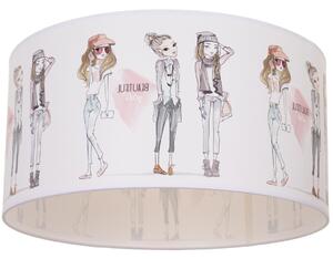 Detské stropné svietidlo GIRLS VIBES 1xE27/60W/230V pr. 40 cm pre dievčatá