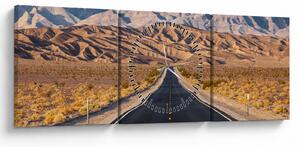 Obraz - Death Valley, Kalifornia, USA (s hodinami) (90x30 cm)