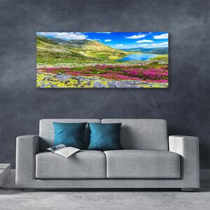 Obraz na plátne Hora záliv lúka príroda 125x50 cm