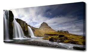 Obraz Canvas Vodopád hory príroda 125x50 cm