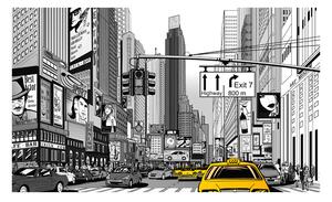 Fototapeta - Žlté taxíky v New Yorku + zadarmo lepidlo - 450x270