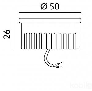 LED modul INSERT 5 W, 400 lm, CCT 3000/4000/6500 K, Ø 50 mm (INSERT LED 5W CCT)