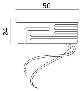 LED modul INSERT 6,5 W, 600 lm, 3000 K teplá biela, keramický, Ø 50 mm (INSERT LED 6,5W 3000K)