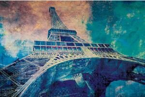 Fototapeta - Abstraktná Eiffelova veža I. + zadarmo lepidlo - 150x250