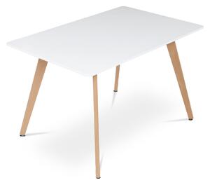 Jedálenský stôl GERHARD II biela/buk