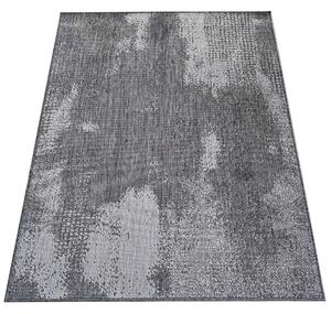 DY Sivý obojstranný koberec z lana s abstraktným vzorom Zara 10 Rozmer: 80x150 cm