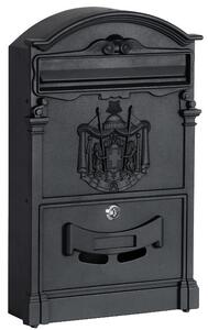 ViaDomo Via Domo - Poštová schránka Calendula - čierna - 25,5x41x9 cm