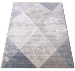 DY Béžový koberec s geometrickým vzorom Vista 05 Rozmer: 80x150 cm