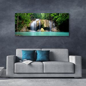 Obraz na plátne Vodopád strom príroda 125x50 cm
