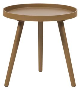 MUZZA Odkladací stolík Ashan Ø 41 cm Žltý