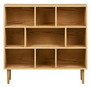 Knižnica v dekore duba v prírodnej farbe 30x104,5x112 cm Oshawa – House Nordic