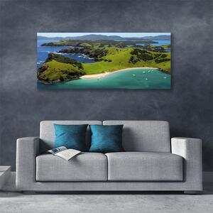 Obraz na plátne More pláž les príroda 125x50 cm
