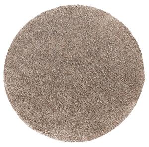 DY Karamelový okrúhly shaggy koberec Camel Rozmer: 60 cm