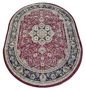 DY Červený oválny orientálny koberec Exclusiv 03 N Rozmer: 160x220 cm
