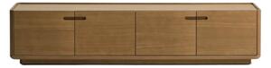 MUZZA TV stolík Arven 200 x 44 cm Hnedý