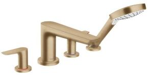 Vaňová batéria Hansgrohe Talis E so sprchovacím setom kartáčovaný bronz 71748140