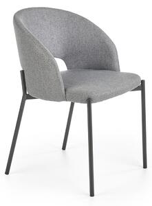 Jedálenská stolička K373 - sivá / čierna