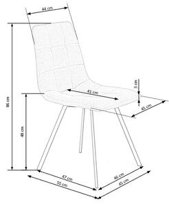 Jedálenská stolička K402 - sivá / čierna