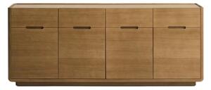 MUZZA Komoda Arven 200 x 80 cm Hnedá