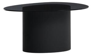 MUZZA Konferenčný stolík Alaric 82 x 74 cm čierny