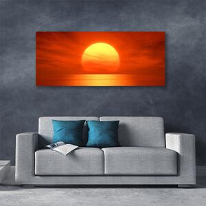 Obraz Canvas Západ slnka more 125x50 cm