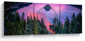 Obraz - Jazero Tahoe, Sierra Nevada, Kalifornia, USA (s hodinami) (90x30 cm)