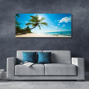 Obraz Canvas Palma strom pláž krajina 125x50 cm