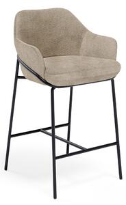 MUZZA Barová stolička Sheila 89 cm Taupe/Čierna