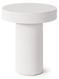MUZZA Záhradný odkládací stolík Lyn ø 50 cm Biely