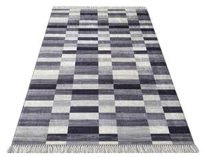 DY Sivý koberec s geometrickým vzorom Blanka 01 Rozmer: 160x220 cm